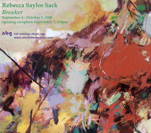 poster for Rebecca Saylor Sack "Breaker"