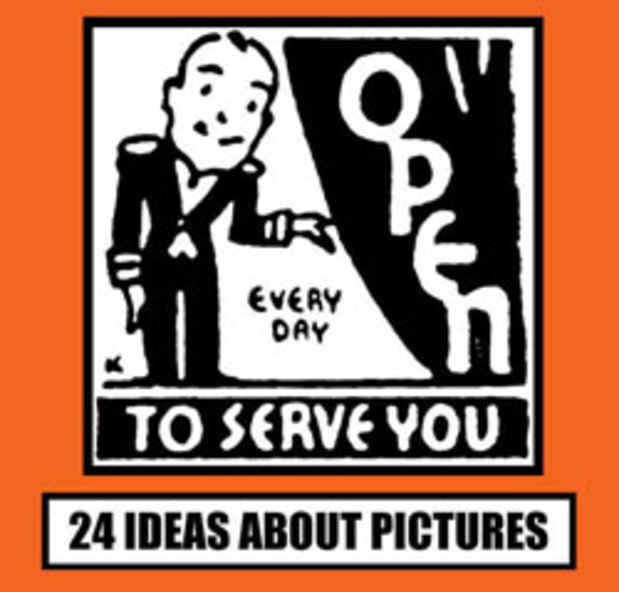 poster for Paul Zelevansky "24 IDEAS ABOUT PICTURES" Book Launch