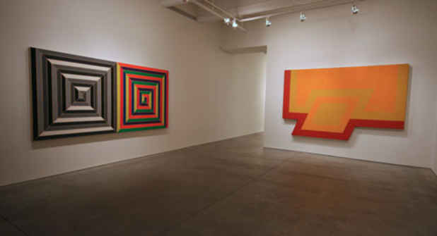 poster for Frank Stella "Works on Canvas from the '60s"