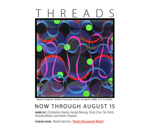 poster for "Threads" Exhibition