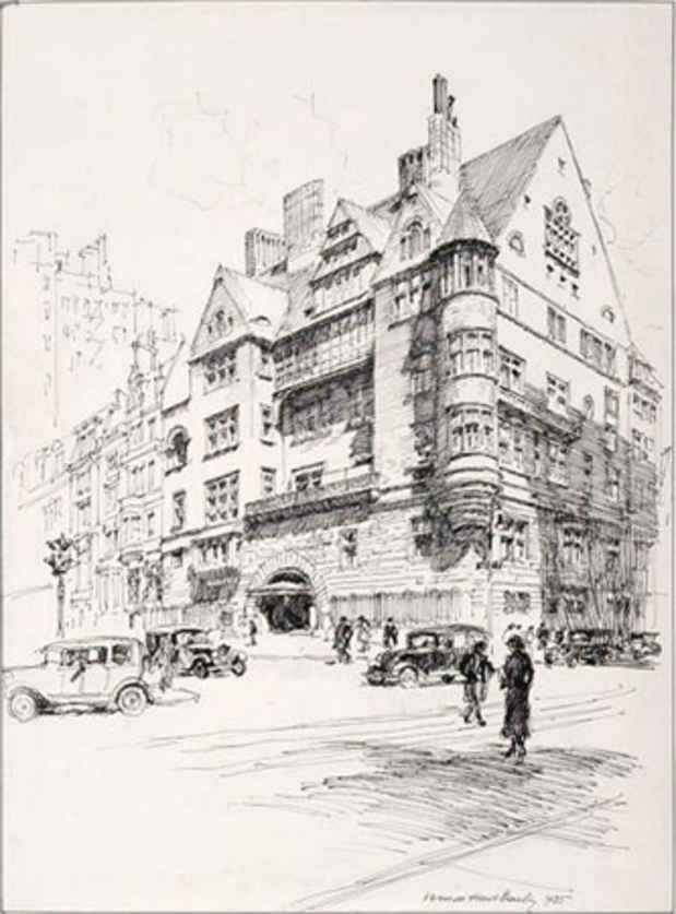 poster for Vernon Howe Bailey "Intimate Sketches of New York"
