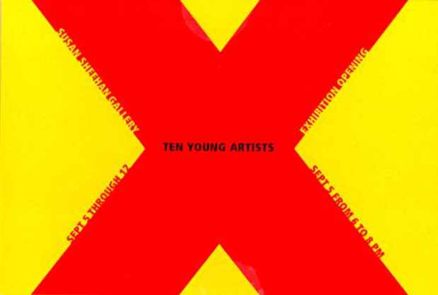 poster for "Ten Young Artists" Exhibition