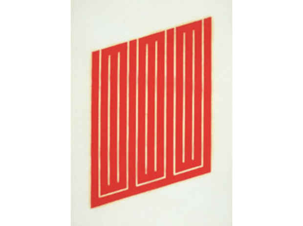 poster for Donald Judd " Woodcut Prints"
