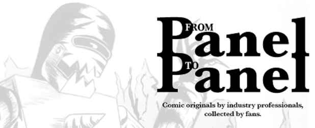 poster for "From Panel to Panel: Comic Originals by Industry Professionals, Collected by Fans" Exhibition