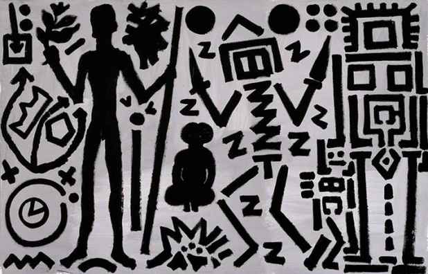 poster for "A.R. Penck: Paintings from the Eighties" Exhibition