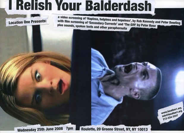 poster for Rob Kennedy "I Relish Your Balderdash"