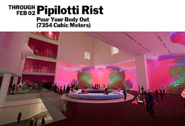 poster for Pipilotti Rist "Pour Your Body Out (7354 Cubic Meters)"