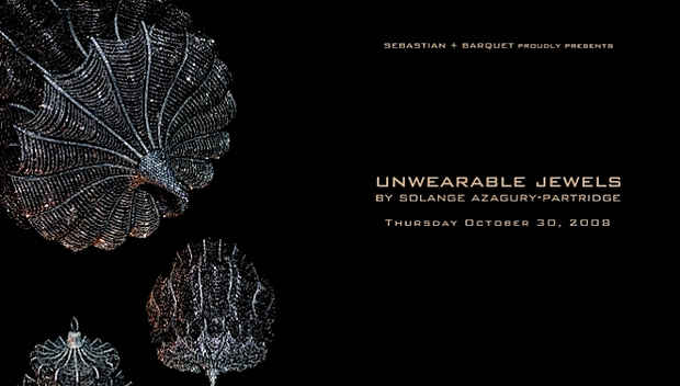 poster for Solange Azagury-Partridge "Unwearable Jewels" 