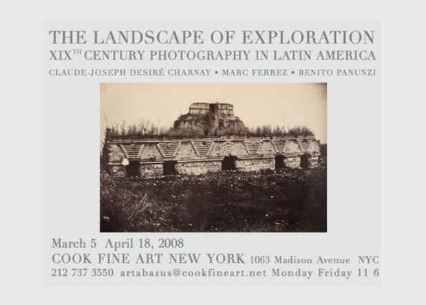 poster for "The Landscape of Exploration: XIX Century Photography in Latin America" Exhibition
