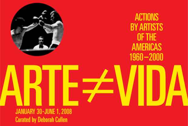 poster for  “Arte no es vida” Exhibition