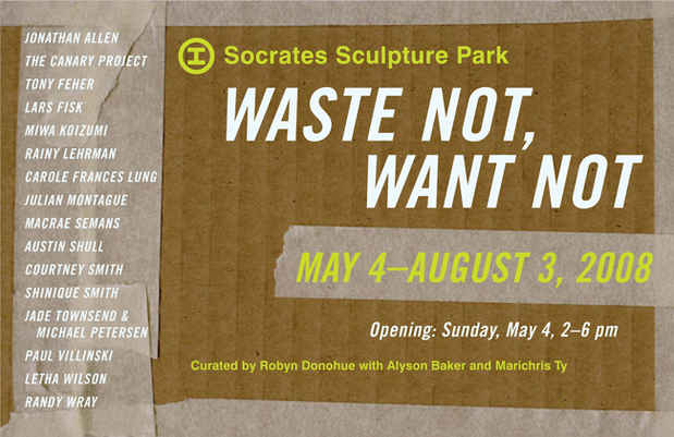 poster for "Waste Not, Want Not" Exhibition