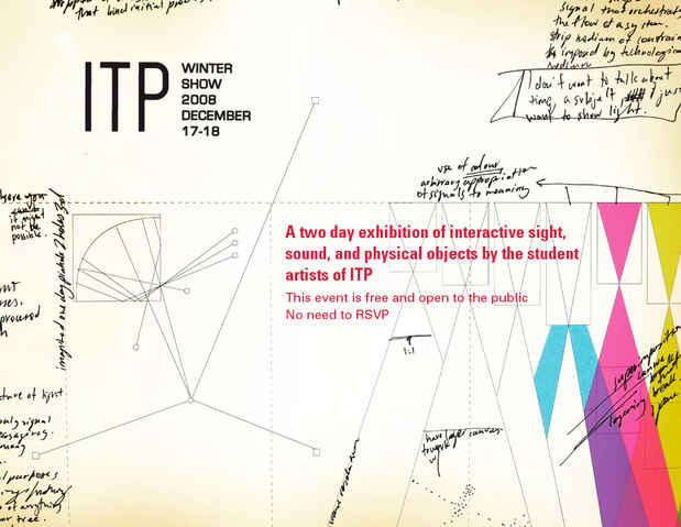 poster for "ITP Winter Show 2008" Exhibition