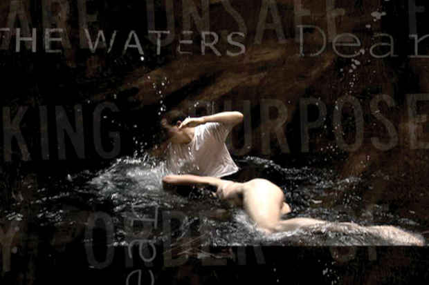 poster for Robert O'Connor "The Waters Are Unsafe" 
