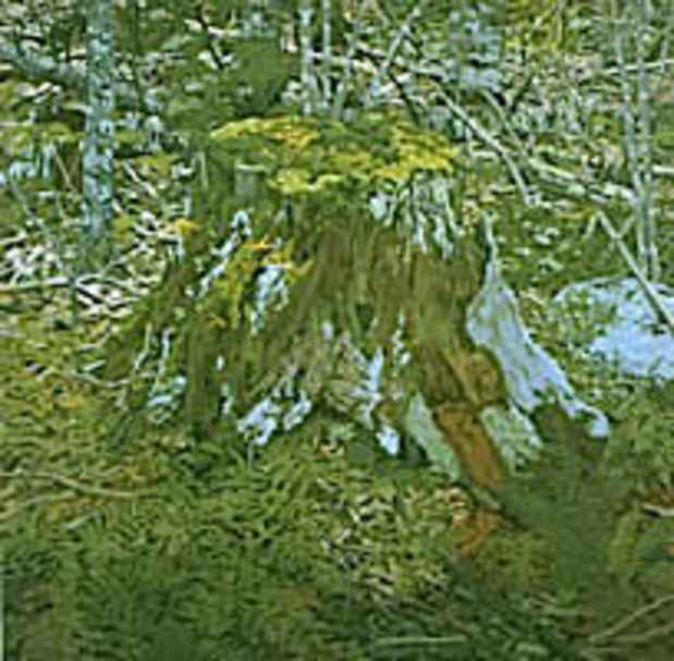 poster for Neil Welliver "Woodcuts"