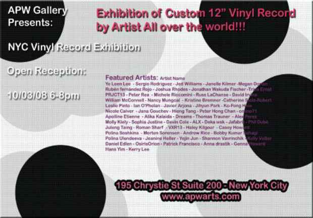 poster for "NYC Vinyl Record" Exhibition
