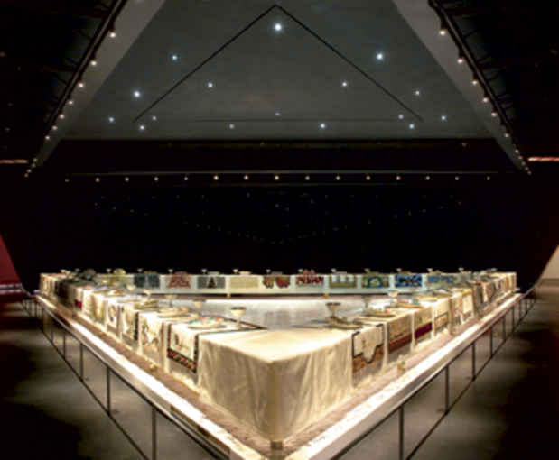 poster for "The Dinner Party by Judy Chicago" Exhibition