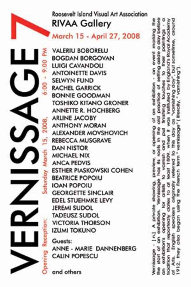 poster for "Vernissage 7" Exhibition