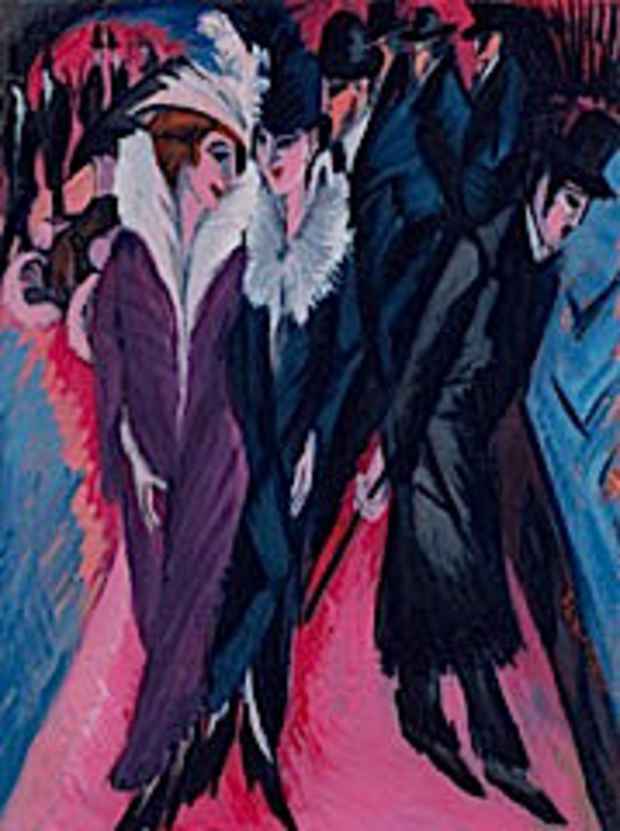 poster for "Kirchner and the Berlin Street" Exhibition
