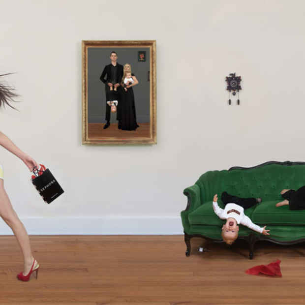 poster for Julie Blackmon "Domestic Vacations"