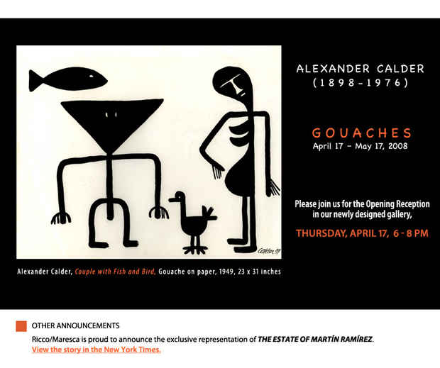 poster for Alexande Calder "Gouaches"