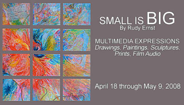 poster for Ruby Ernest "Small is Big" Exhibition