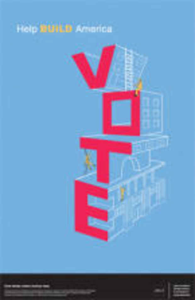 poster for "Get Out the Vote 2008" Exhibition