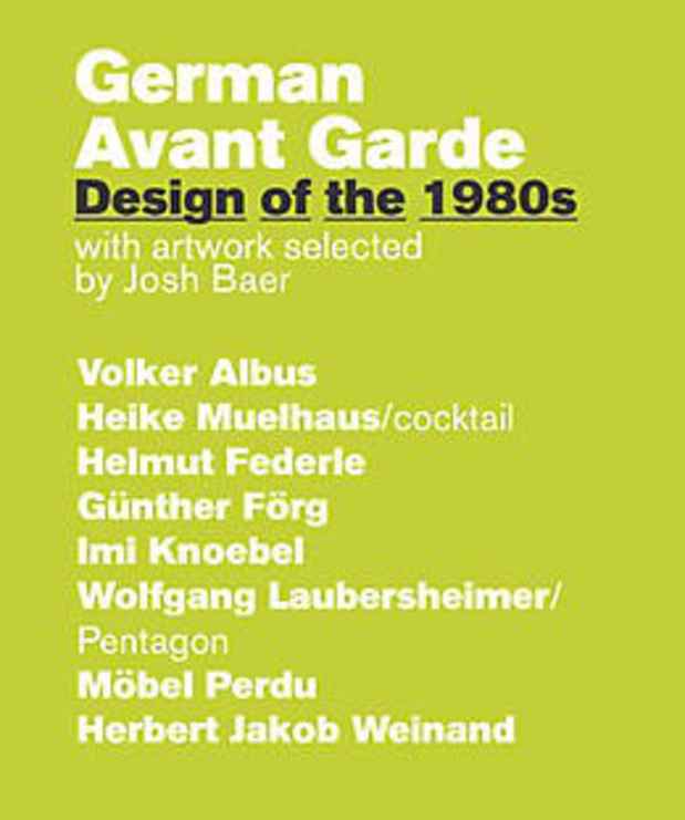 poster for "German Avant Garde Design of the 1980s" Exhibition