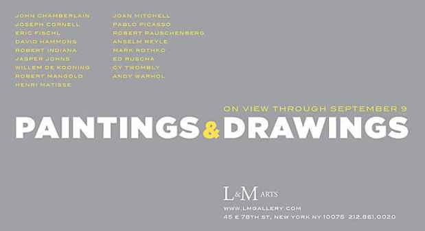 poster for "Paintings & Drawings" Exhibition