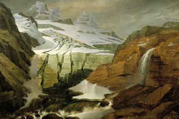 poster for "Sublime Nature: Romantic Paintings of the 19th Century: Norwegian & Swiss Landscapes from the Collection of Asbjørn Lunde" Exhibition