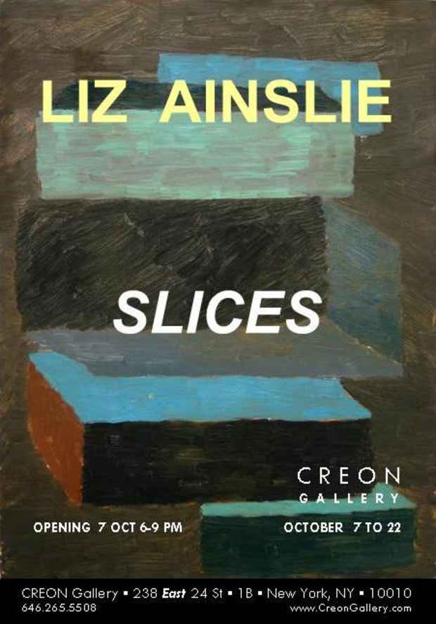 poster for  Liz Ainslie "Slices"