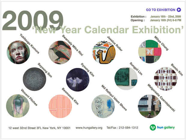 poster for "2009 New Year Calendar" Exhibition