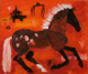 poster for Valentina DuBasky "New Paintings: Mongolian Horses and Siberian Tigers"