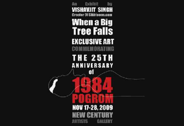 poster for Vishavjit Singh "When a Big Tree Falls"
