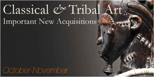poster for "Classical & Tribal Art: Important New Acquisitions" Exhibitions