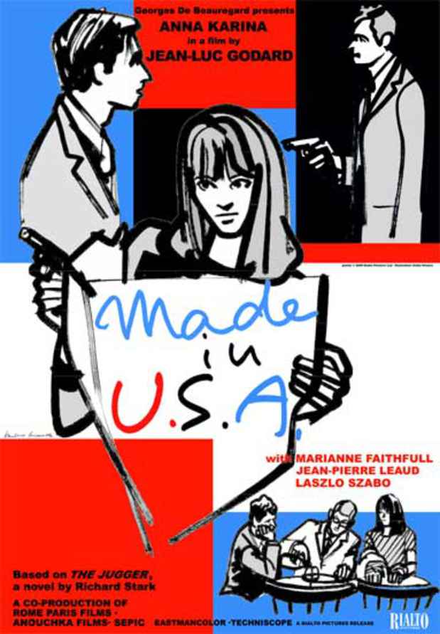 poster for Jean-Luc Godard "Made in U.S.A."