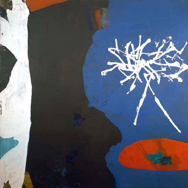 poster for James Brooks and Giorgio Cavallon "In Confluence"