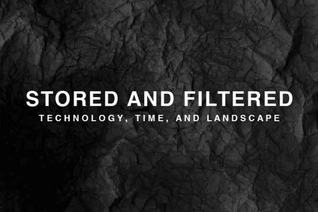 poster for "Stored and Filtered" Exhibition