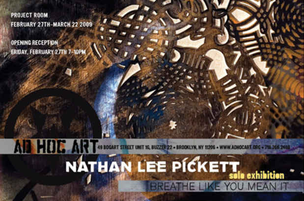 poster for "Breathe Like You Mean It" Exhibition