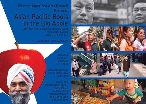 poster for "Asian Pacific Roots in the Big Apple" Exhibition