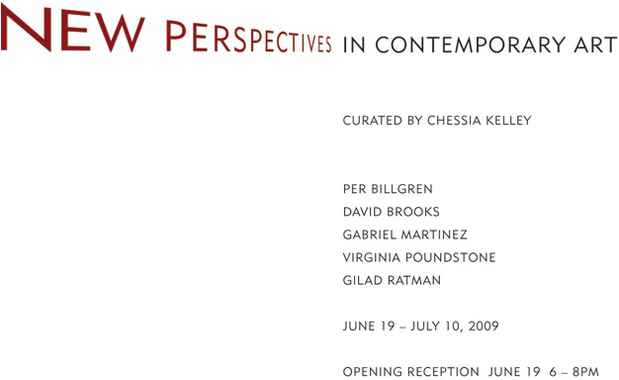 poster for "New Perspectives in Contemporary Art" Exhibition