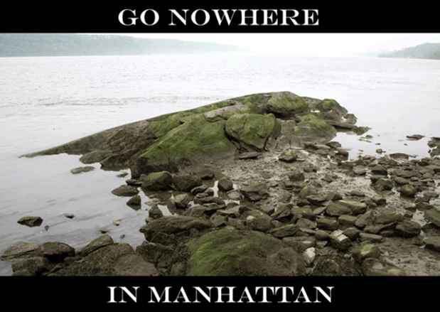 poster for "Nowhere In Manhattan" Exhibition