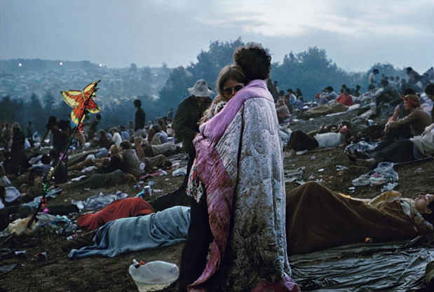 poster for Burk Uzzle "Woodstock: 40th Anniversary"
