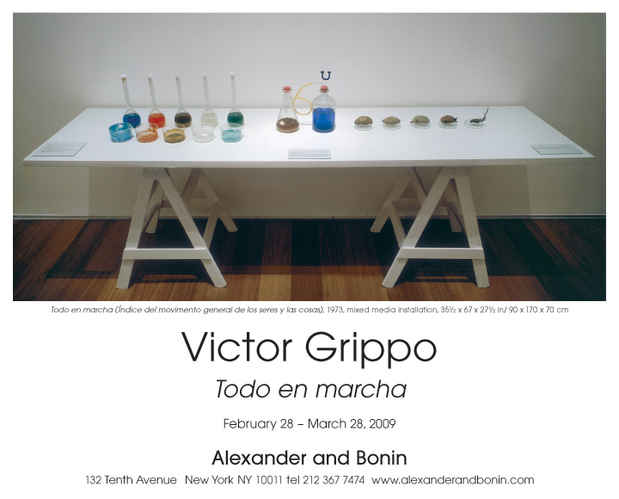 poster for Victor Grippo Exhibition 