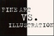 poster for "Fine Art vs. Illustration" Exhibition