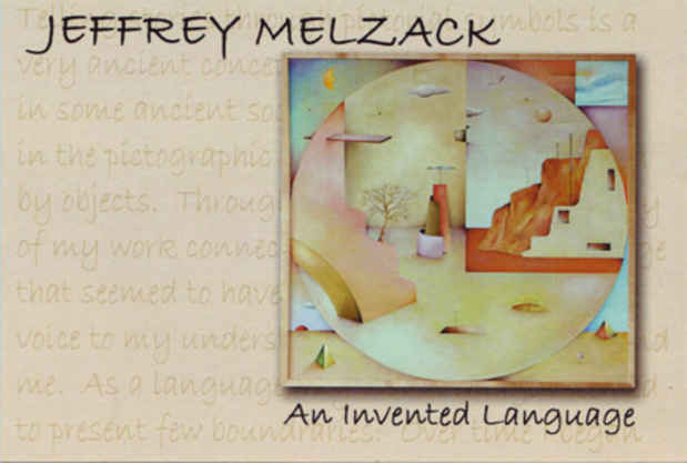 poster for Jeff Melzack "An Invented Language"