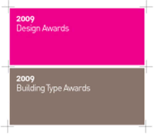 poster for "2009 Design & Building Type Awards" Exhibition