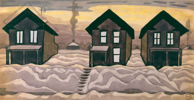 poster for Charles Burchfield "1920: The Architecture of Painting"