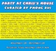 poster for "Party At Chris's House, Curated by Phong Bui" Exhibition