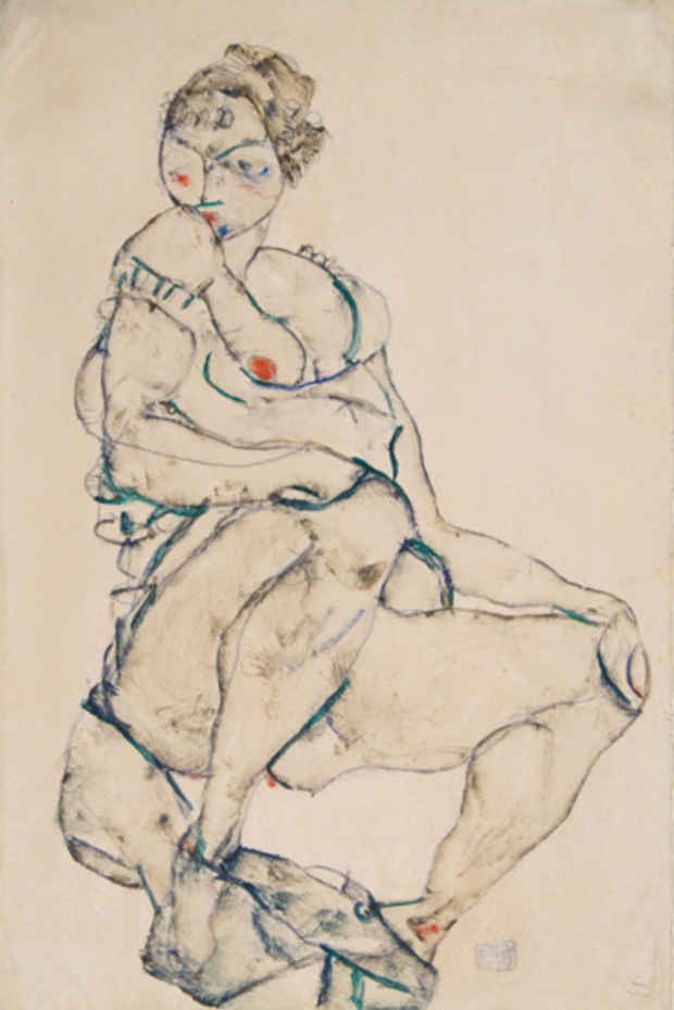 poster for "Egon Schiele As Printmaker" Exhibition
