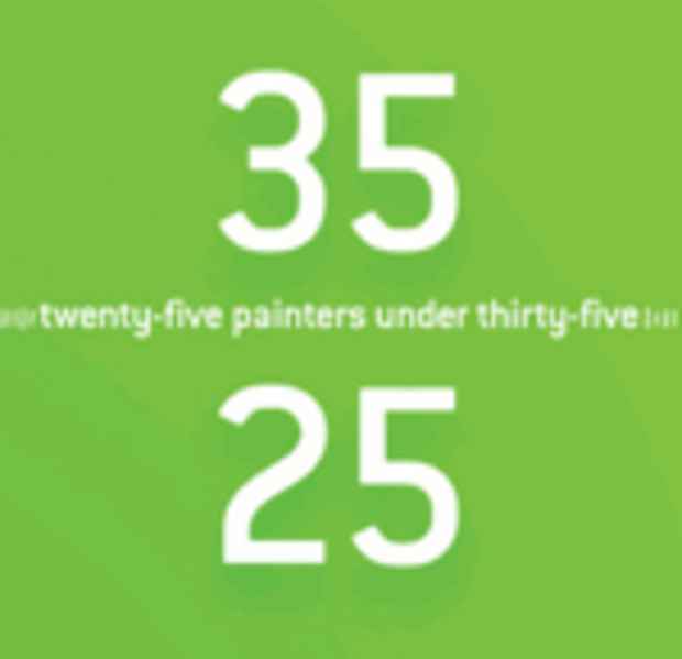 poster for "Twenty-Five Painters Under Thirty-Five" Exhibition